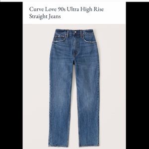 Abercrombie & Fitch CurveLove 90s StraightLeg Jean